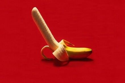 banán symbolizuje zväčšený penis cvičením